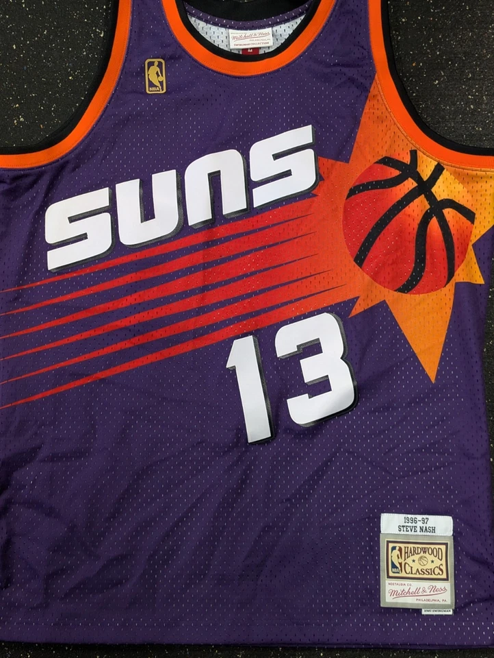EUC Phoenix Suns Steve Nash #13 Retro Authentic NBA Basketball Jersey Large - Image 2 of 4