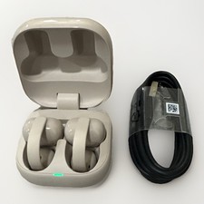 Sony LinkBuds Clip Open-Ear Earbuds, Lightweight Secure Fit- Greige