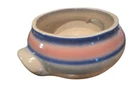 McCoy Pink and Blue Stripe Antique Pottery ceramic planter