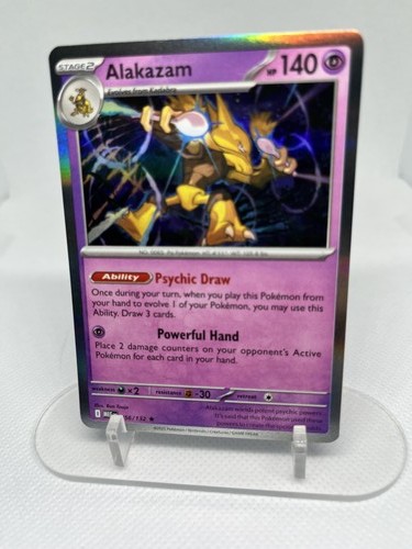 Alakazam 056/132 Rare ME01: Mega Evolution Pokemon Holo Near Mint