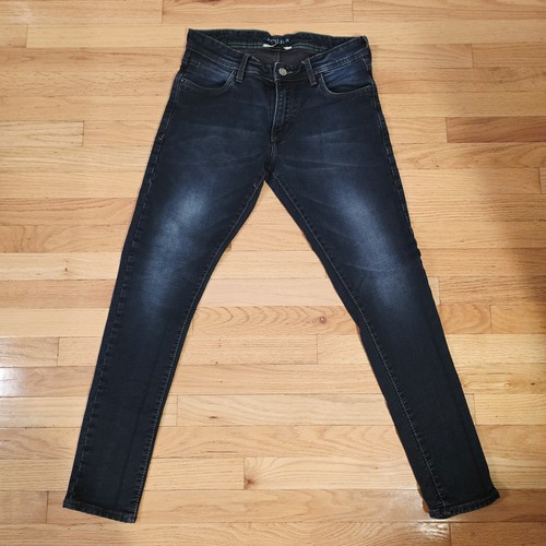 Kenzo Paris Jungle Jeans Super Slim Faded Dark Blue Stretch Tiger Logo Size 32