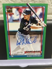 BOOKEND 99/99! 2026 Topps 1991 Autographs Robin Ventura #91A-RV Green White Sox