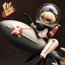 Snooze & Nana Golden Short Hair Astronaut Figures Model Toys Collect Anime