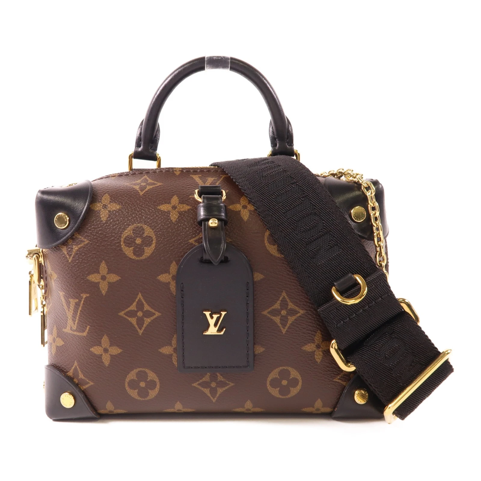 LOUIS VUITTON（LV） Borsa a tracolla Louis Vuitton LV GHW Petite Malle Souple 2 vie M45571 monogramma marrone