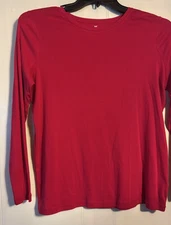 NWOT Talbots Top Shirt XP Petite Pink Long Sleeve Pima Cotton NOT RED see color