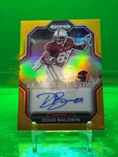 #5/10 2023 AUTO Doug Baldwin Prizm GOLD Saturday Star Signatures WR SEAHAWKS