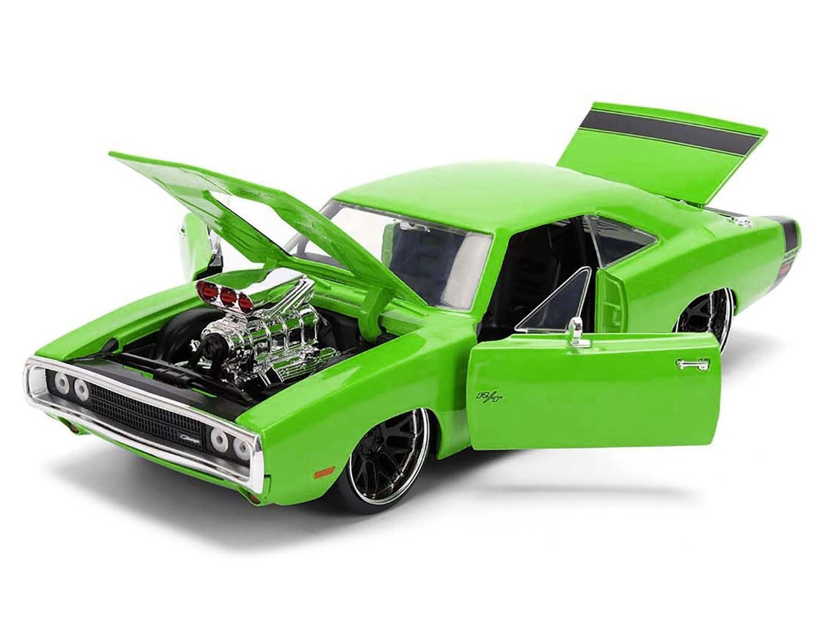 1970 DODGE CHARGER R/T BRIGHT GREEN 1/24 DIECAST MODEL CAR BY JADA