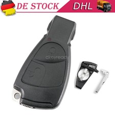 2 Tasten Schluessel Gehaeuse F&uuml;r Mercedes Benz A B C E Klasse CL ML CLS CLK SLK