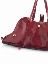  Burgundy Folding Handbag with Handles #BG1021