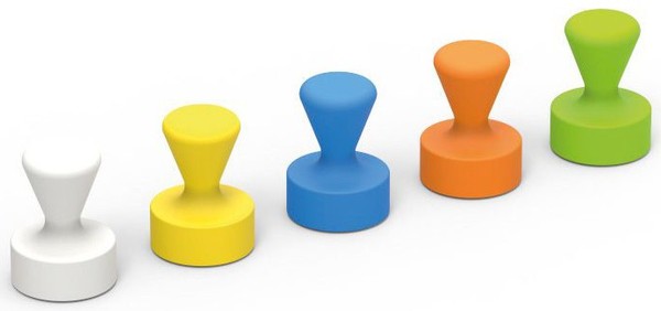 Maul Neodym Kegelmagnet Durchmesser: 12 Mm Farbig Sortiert 10 Magnete-image