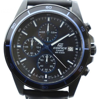 Casio EFR 526BKJ EDIFICE Wristwatch Quartz Chronograph with Calendar Black Dial