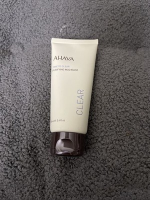 AHAVA Time to Clear Purifying Mud Mask. Full Size, 100 ml/3.4oz. Sealed.