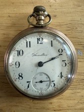Antique 1912 Hamilton Grade 924 Pocket Watch 18s, 17 Jewel 922621 Does Not Work