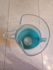 Vintage Blendo Frosted Pastel Pitcher & 6 Tumblers Set West Virginia Glass 1950s — photo 3