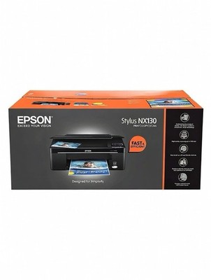New Epson Stylus NX130 Color Inkjet Printer Scanner Copier NOS Factory Sealed
