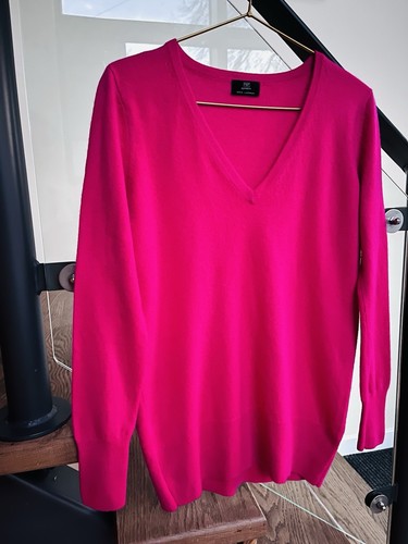 F&F 100% Pure Cashmere Women Jumper Size 8-10 S Sweater Pullover Pink Ladies Top - Picture 2 of 6