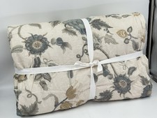 New Pottery Barn Tessa Embroidered Quilt Queen Blue Multi Floral