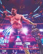Brian Cage Signed 11x14 Photo BAS COA AEW ROH PWG Lucha Libre AAA Impact Auto A