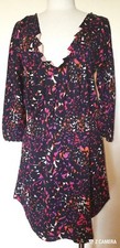 Marc by Marc Jacobs Floral Deep V Long Sleeve Mini Dress Size M NWT 