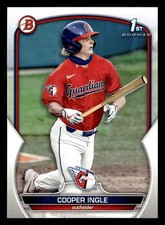 Cooper Ingle 2023 1st Bowman Draft #BD-85 Cleveland Guardians ROOKIE RC