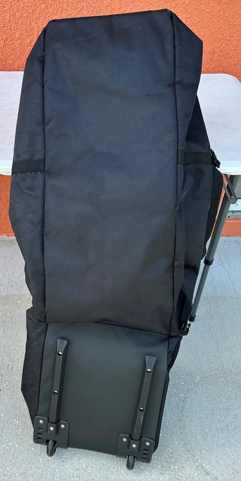 Golf Club Travel Case Carry Soft Rolling Flight Bag Black Unbranded - Image 2 of 4