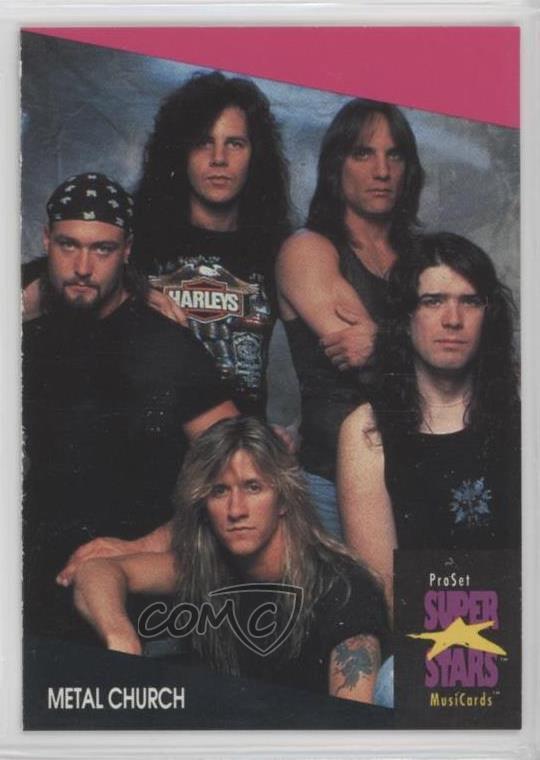 1991-92 Pro Set Super Stars MusiCards Metal Church #319 0w6