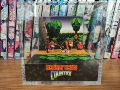 Donkey Kong Country DK Handmade Diorama - Gameboy / Retro Gaming Cube - Fanart