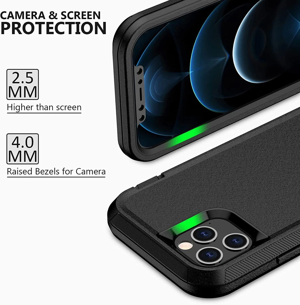 Ultra-Durable Shockproof Phone Case for iPhone 15 Pro Max 14 13 12 11 XR 8 7 Plus