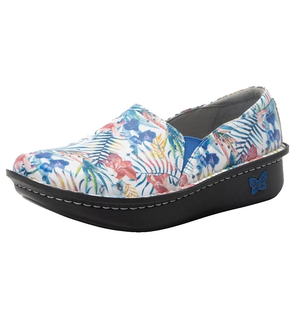 Zapatos Cómodos Floral Alegria superior de cuero para mujeres
