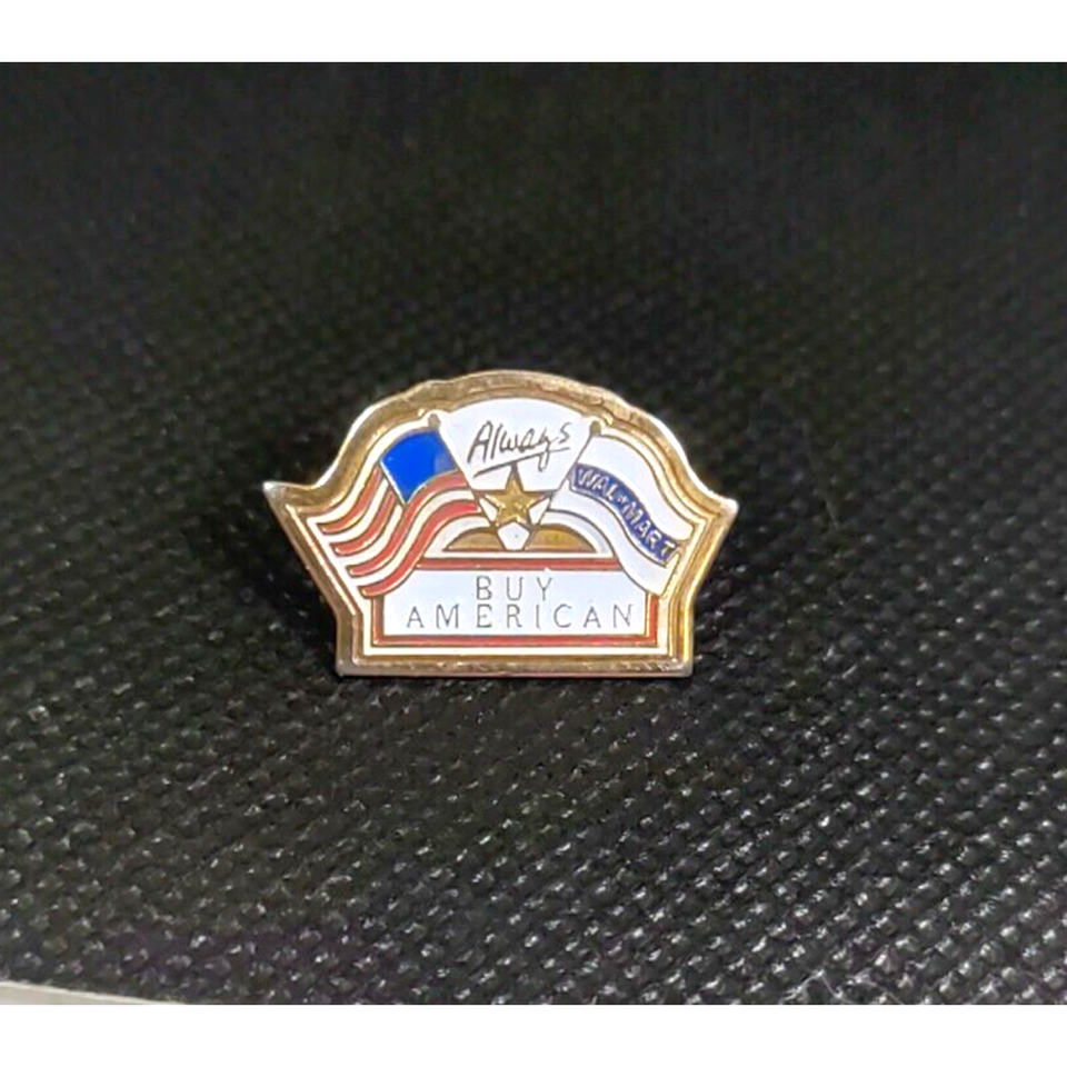 Walmart Always Buy American Hat Lapel Sweater Vest Pinback eBay
