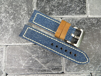 panerai blue canvas strap