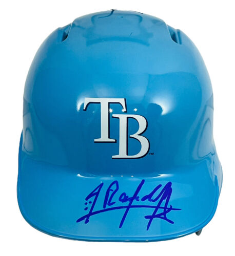 RANDY AROZARENA TAMPA BAY RAYS SIGNED MINI BATTING HELMET REPLICA BECKETT COA - Picture 2 of 5