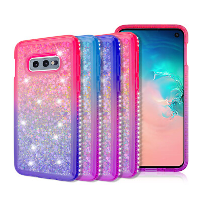 For Samsung S10 S10e S10 Plus Case Liquid Quicksand Sparkle Shiny Bling  Diamond