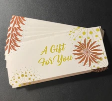 Lot of Six BLOOM Gift Envelopes for Money Gifts; Beautiful Semi-Gloss Finish