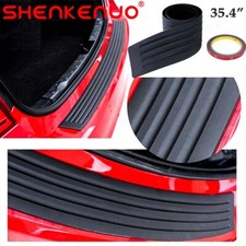 41 Black Car Rear Bumper Protector Trim Rubber Trunk Sill Plate Cover Pad Guard 41 Black Car Rear Bumper Protector Trim Rubber Trunk Sill Plate Cover Pad Guard