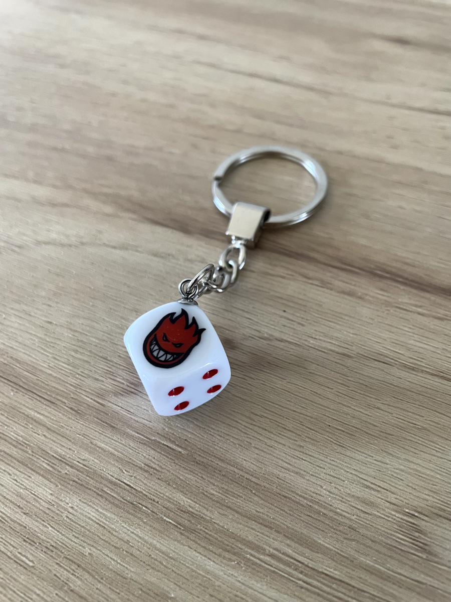 Dice Spitfire Keychain Keyring Skateboard Keychains Car House Keys
