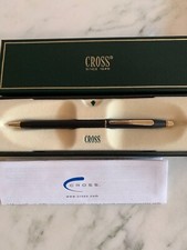 CROSS CENTURY CLASSIC BLACK/23KT GOLD PLATED BP PEN 2502 MADE IN USA RARE BNIB