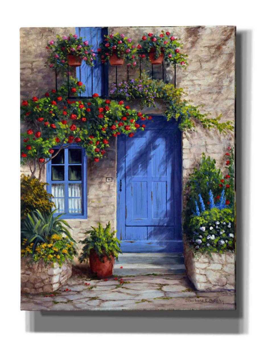 Epic Graffiti 'Provence Blue Door' by Barbara Felisky, Giclee