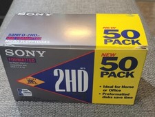SONY 40MFD 2HD Double Sided 3.5" Diskettes IBM Formatted 40 pack - 10 missing