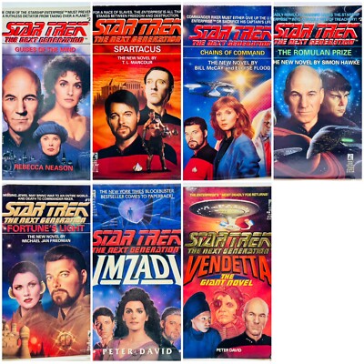 Star Trek the Next Generation Book Lot of 7 Mixed Titles