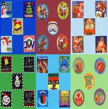 30 Assorted Christmas Winter Holiday Large Stickers - Santa, Gifts - Set 1