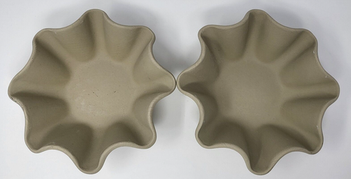 Pampered Chef Tortilla Taco Salad Shell Stone Bake Set 8" x 8" Lot Of 2 #2193 - Picture 2 of 3