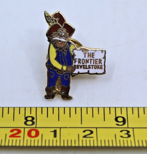 The Frontier Revelstoke BC Canada Man Collectible Pin Pinback Souvenir Vintage - Picture 4 of 12