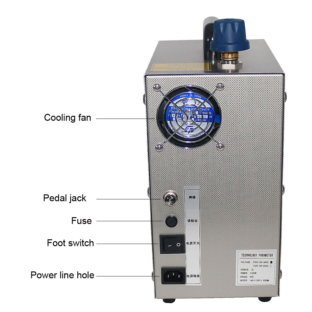 220V 2L 1300W Jewelry Steam Cleaning Machine Gold Silver Jewelry Steam