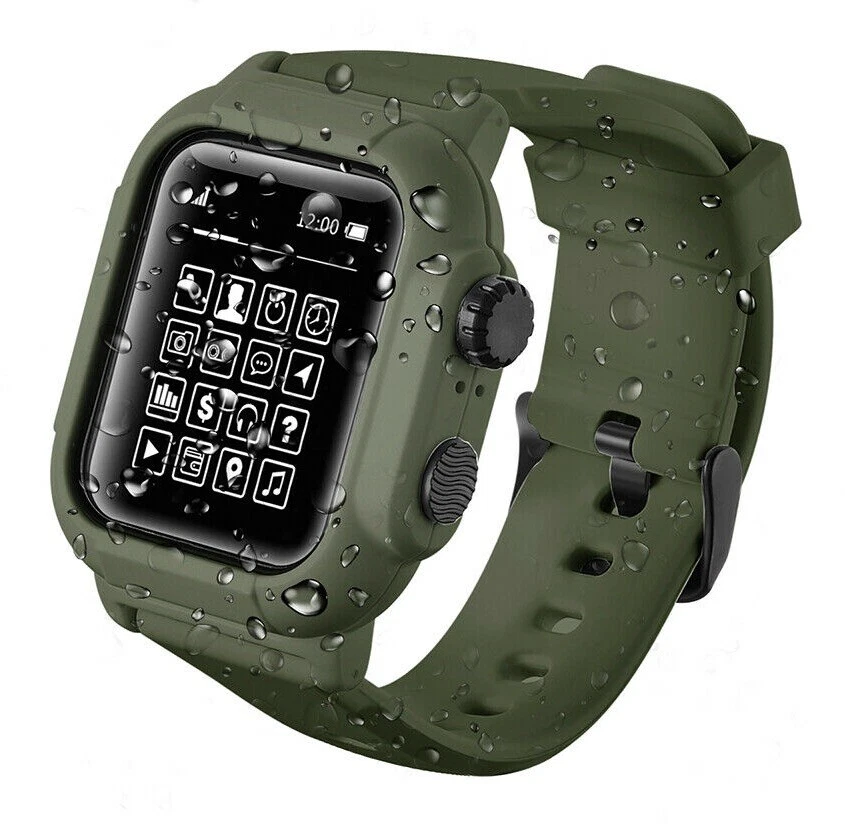 Tactical Apple Watch Band, Rugged iWatch Case