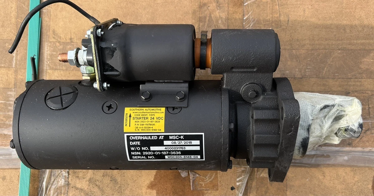 Starter 2920-01-187-3636. PN: M0017296ME | eBay