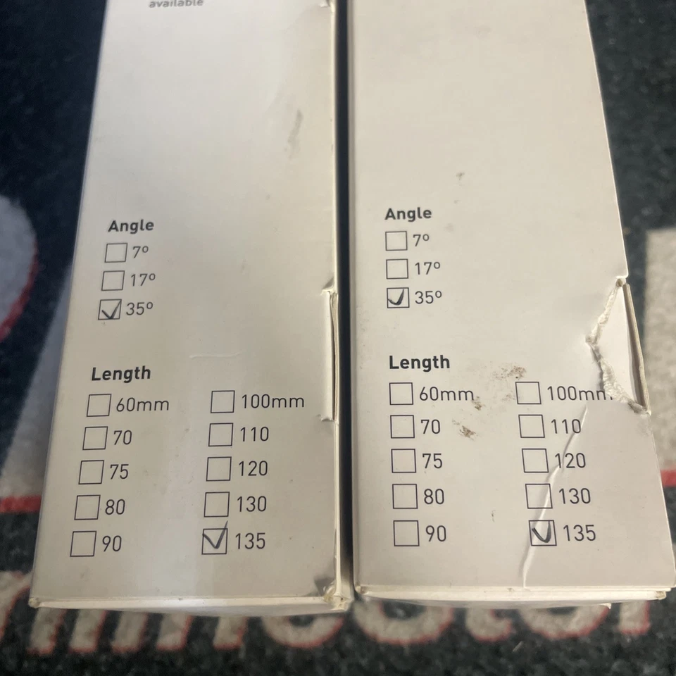 Dimension Threadless Stem Black 25.4mm 135mm Length 35 angle ( QTY2 ) - Image 3 of 4