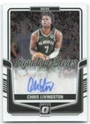 Chris Livingston 2024-25 Donruss Optic Auto Signature Series Milwaukee Bucks
