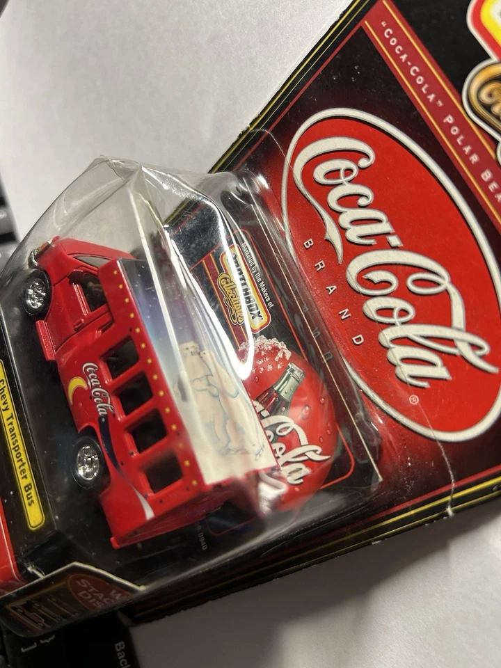 Autobús de transporte Chevy Coca Cola Matchbox Collectibles rojo, escala 1/64 Foto 3 de 4