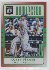 2017 Panini Donruss Optic Dominators Red Prizm 30/99 Corey Seager #D3 o7m